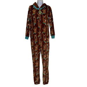 Hanna Barbera Scooby Doo Unionsuit Pajamas PJs Womens S 4 6 Halloween Costume